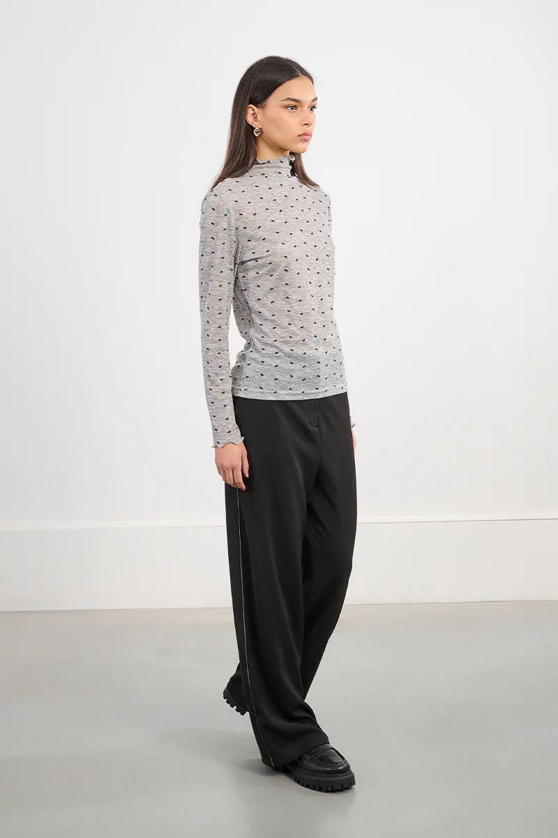 Ayla Bow Print Undersweater