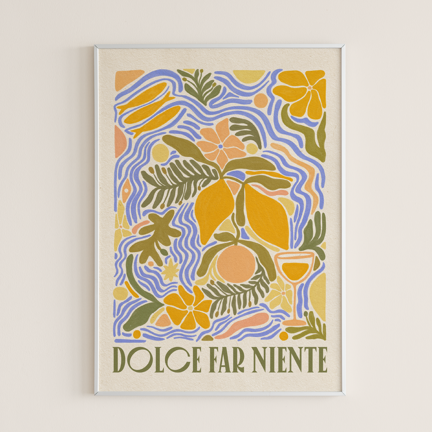 Dolce Far Niente, Italian Summer Art Print