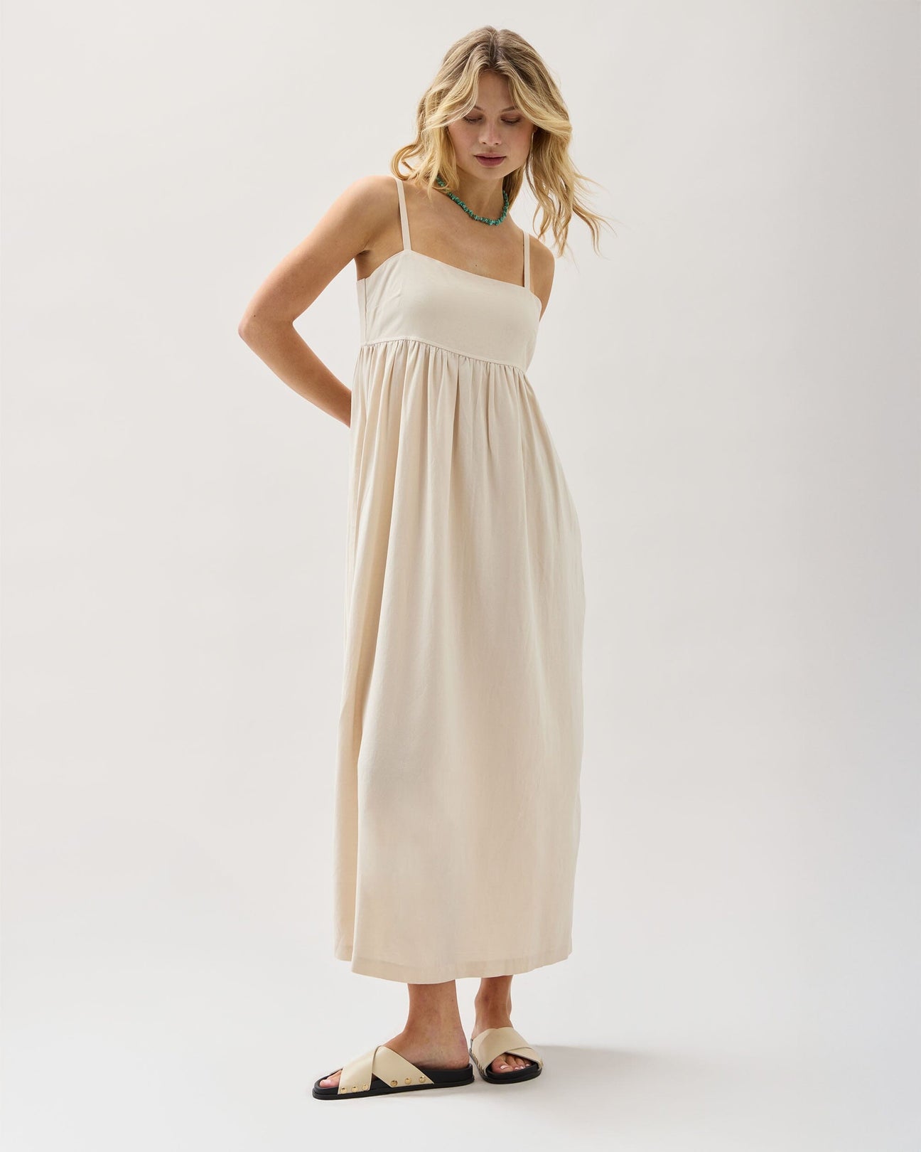 Linen Maxi Dress