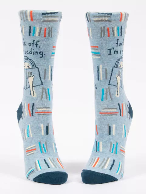 Fuck Off, I'm Reading Women's Crew Socks
