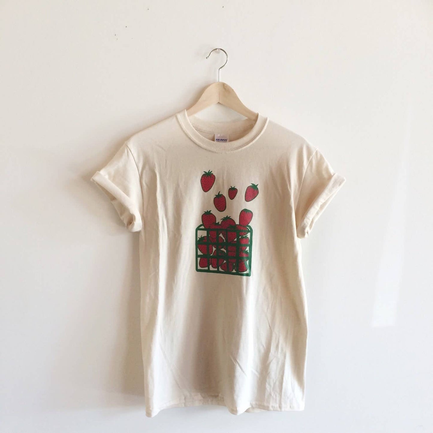 Strawberry Screen Printed T-Shirt