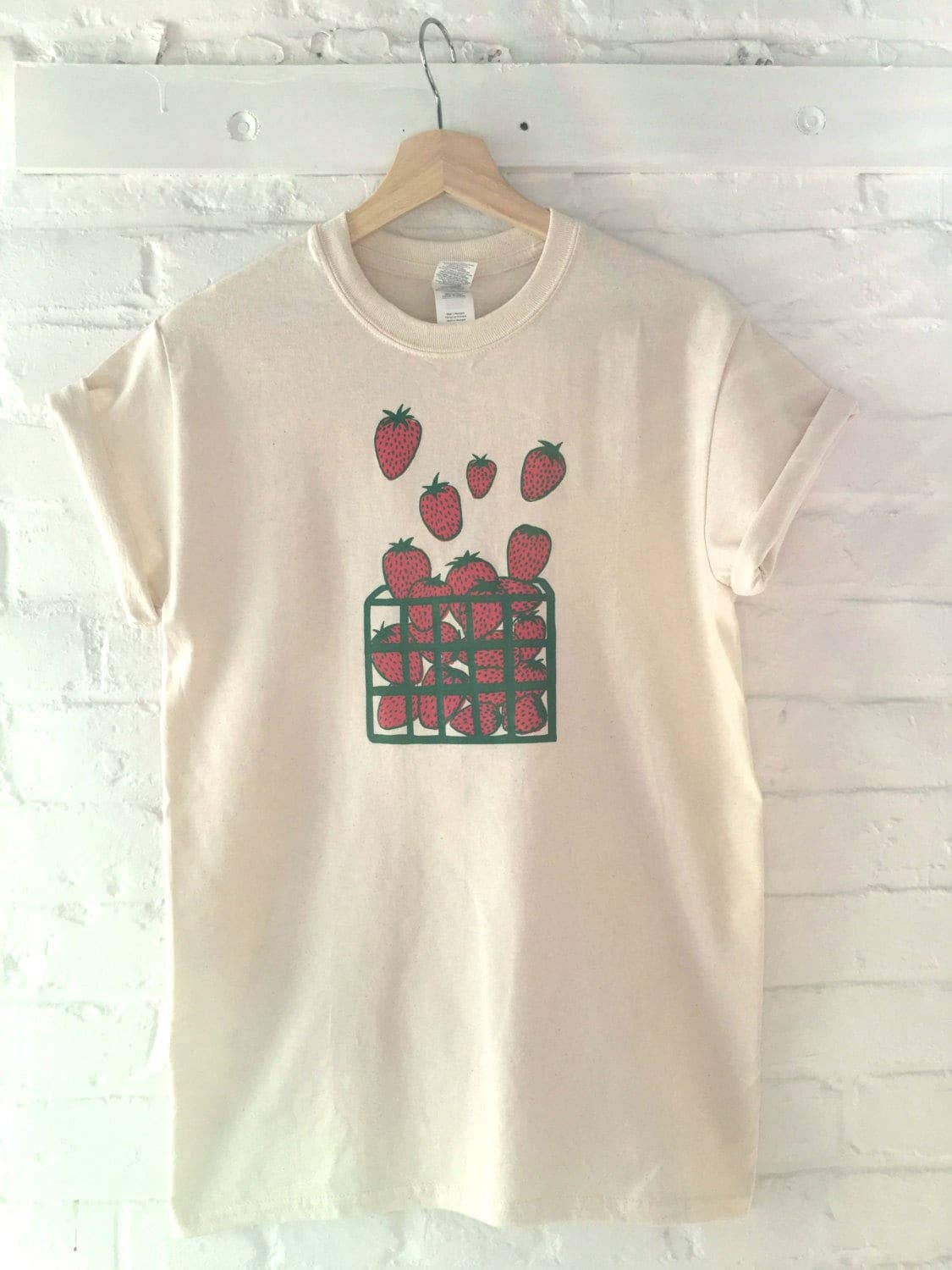 Strawberry Screen Printed T-Shirt