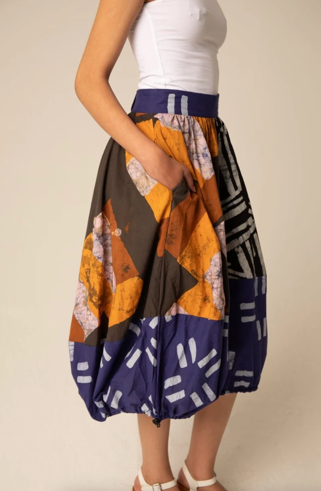 Hand Dyed Fafali Skirt in Virtual Reality