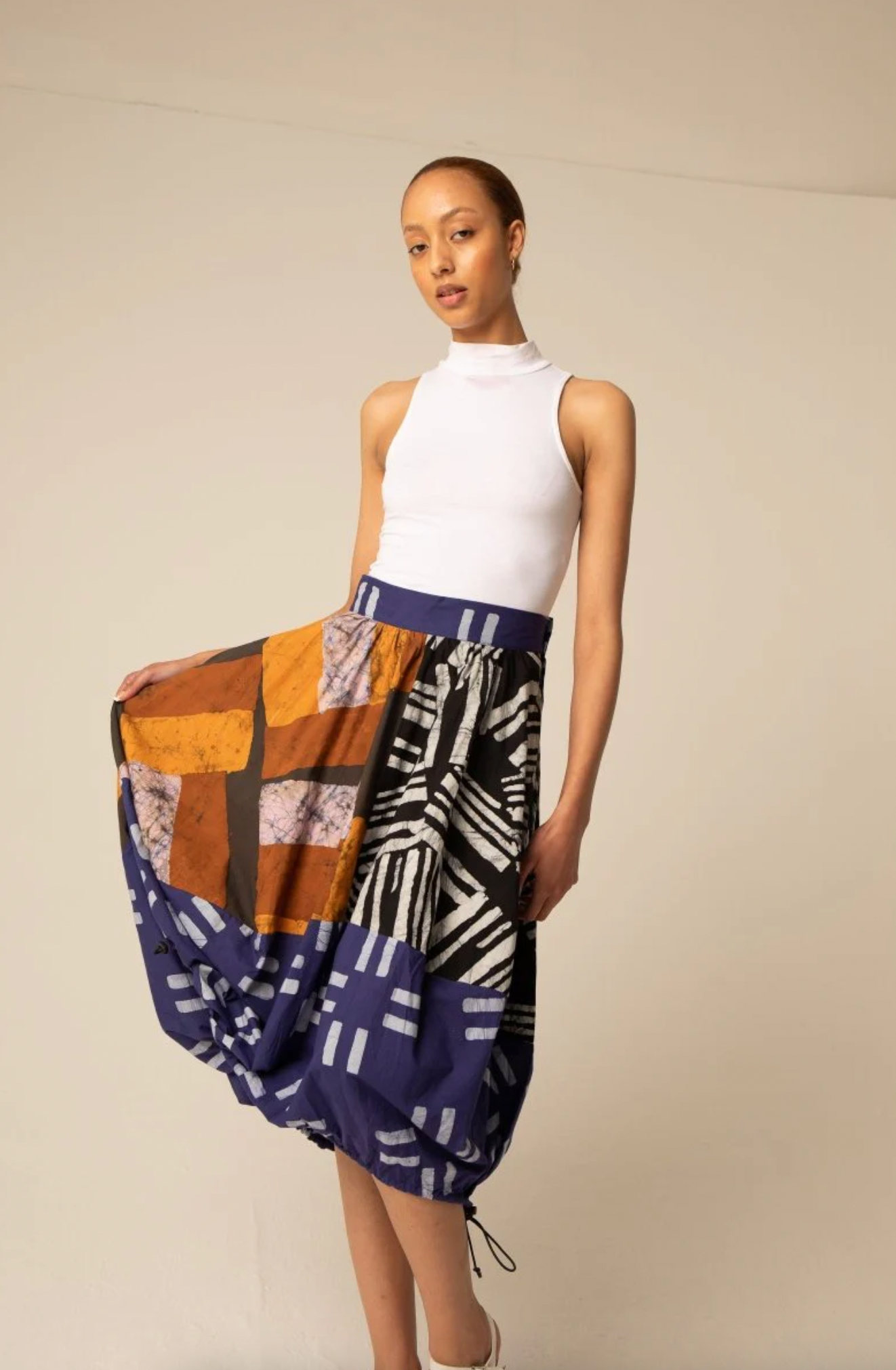 Hand Dyed Fafali Skirt in Virtual Reality