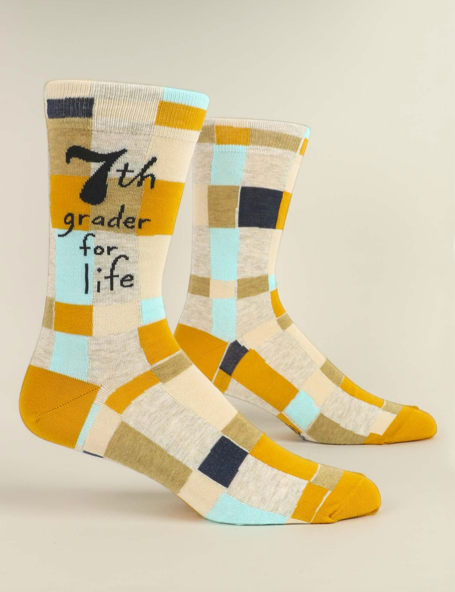 7th Grader For Life Men's Crew Socks