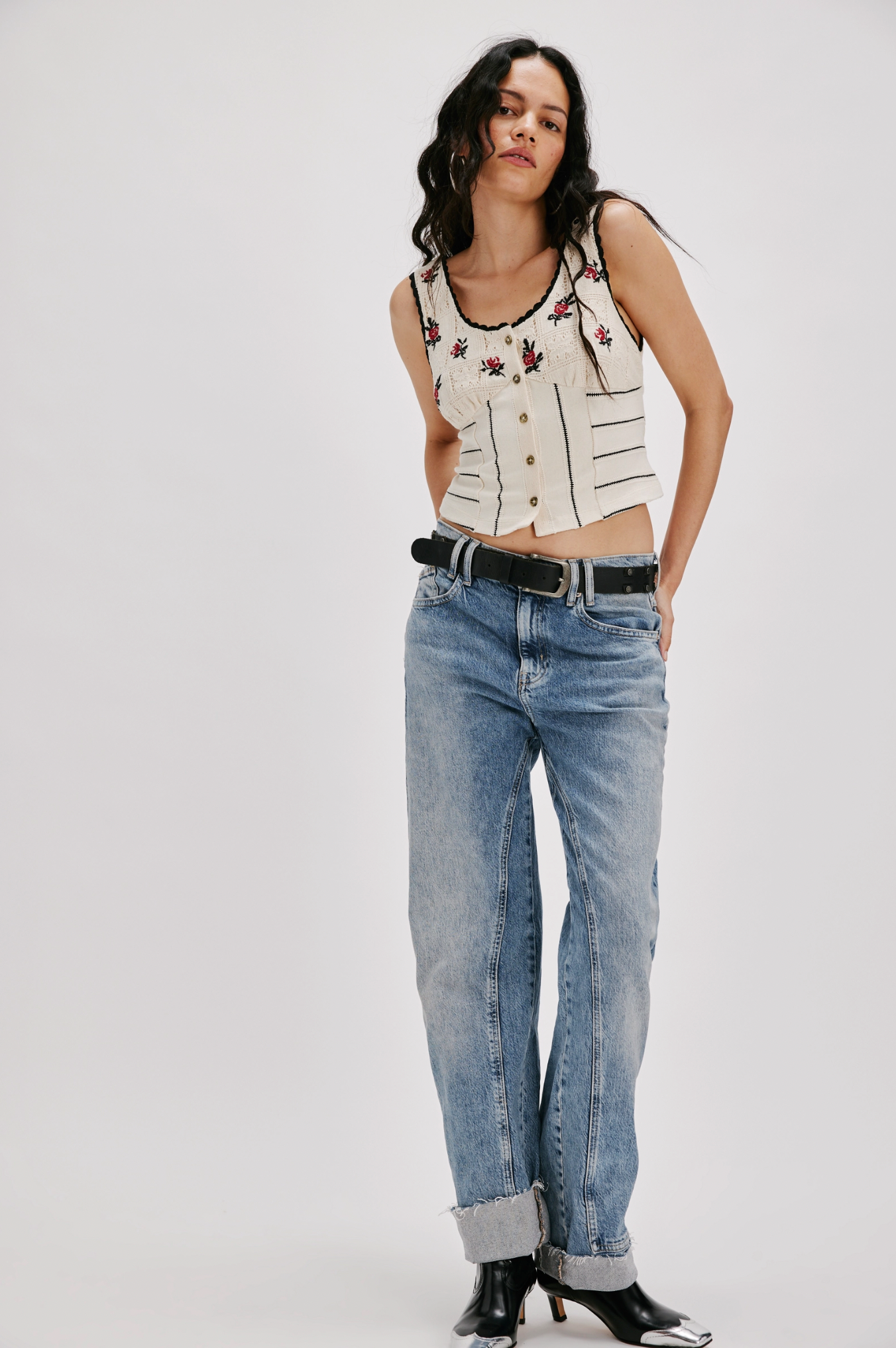 Rose Bud Knit Top