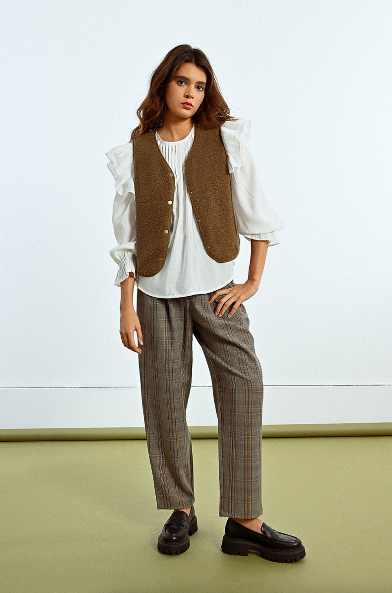 Edith Plaid Pants