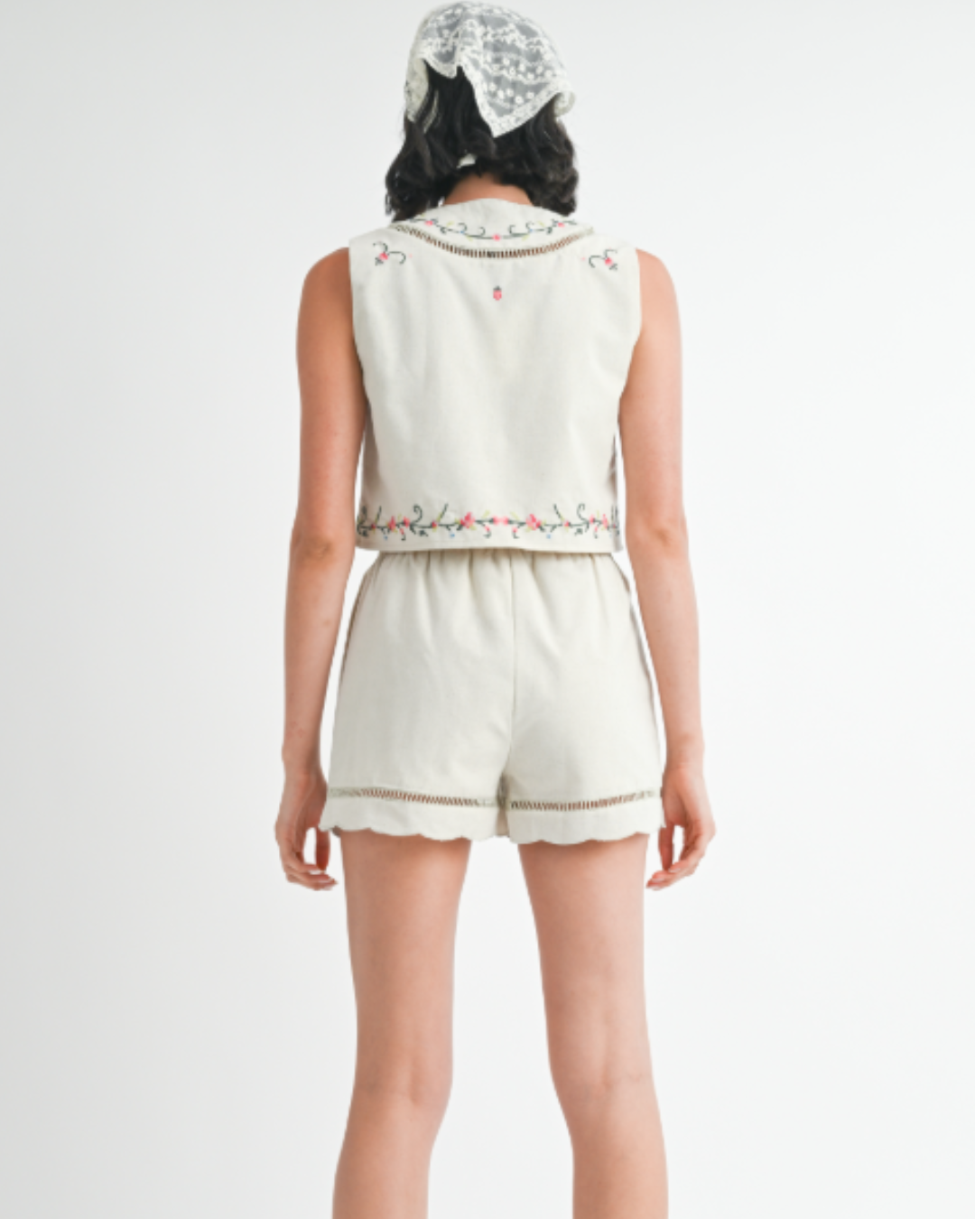 Greta Cross Stitch Vest Top