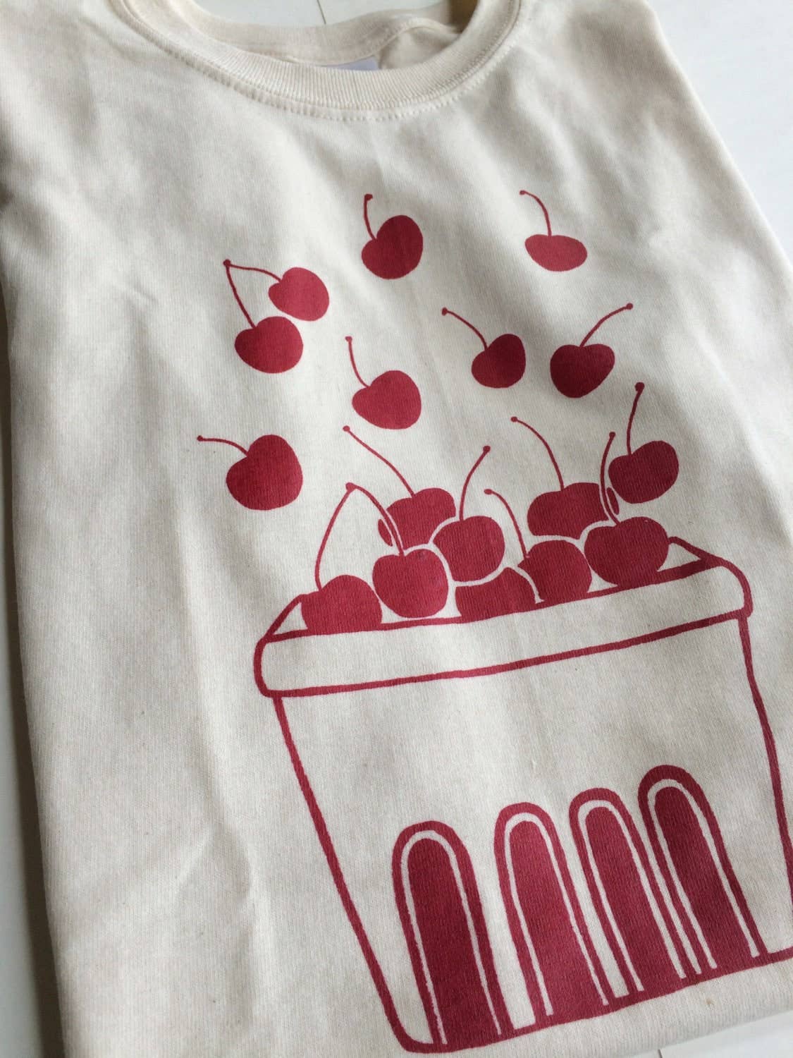 Cherry Screen Printed T-shirt