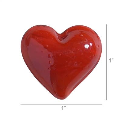 Glass Red Heart