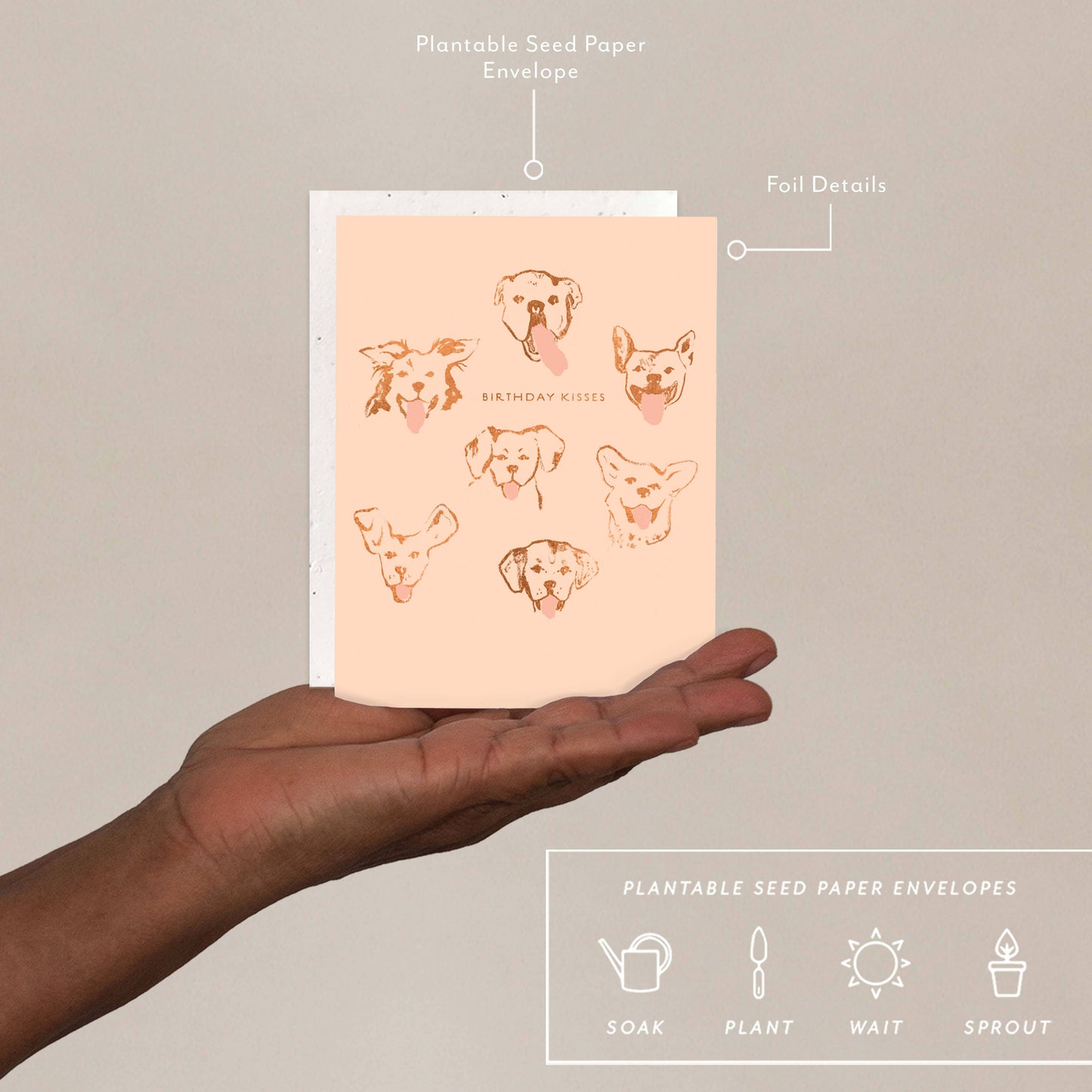Dog Kisses Birthday Card