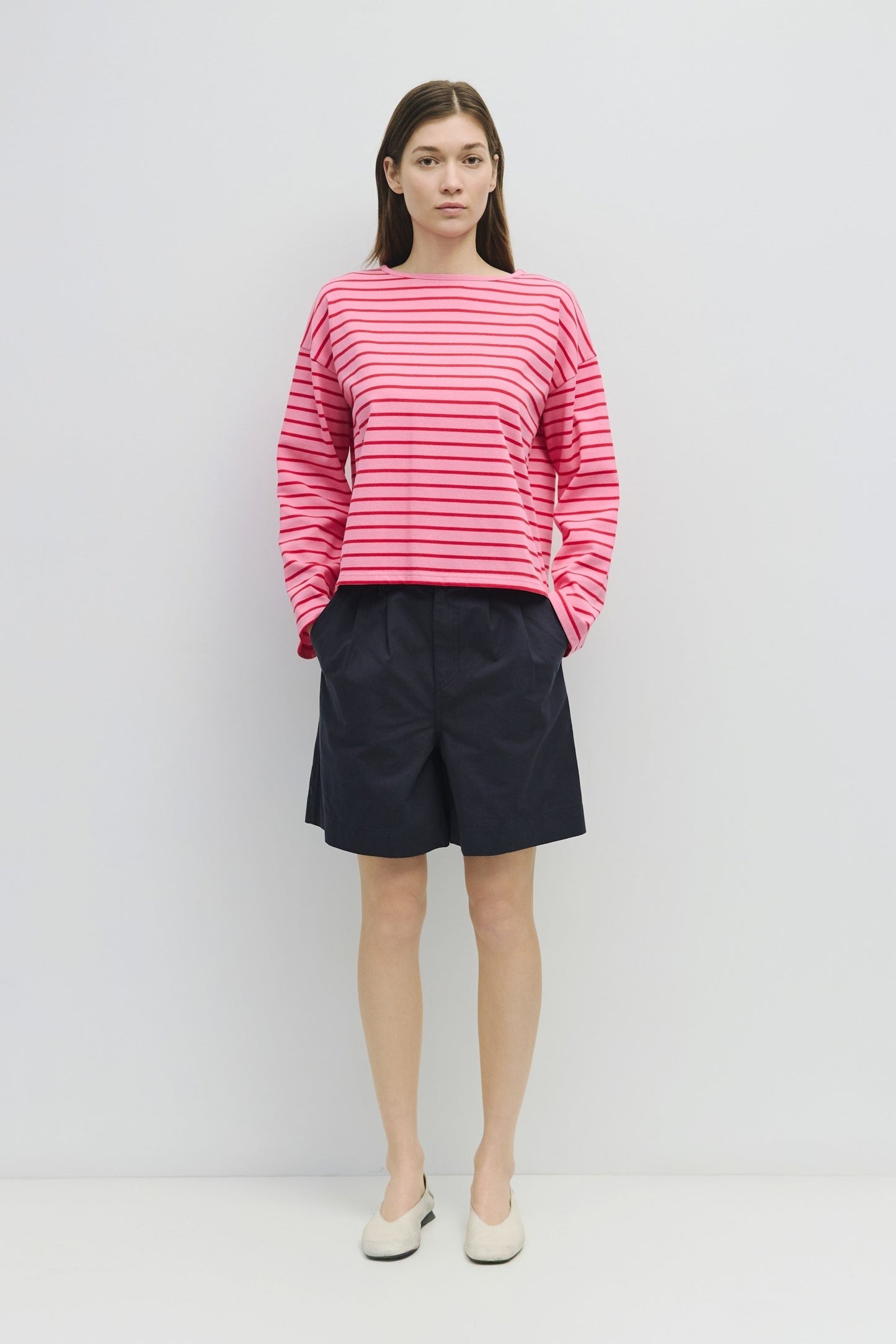 Moore Striped Oversized Top