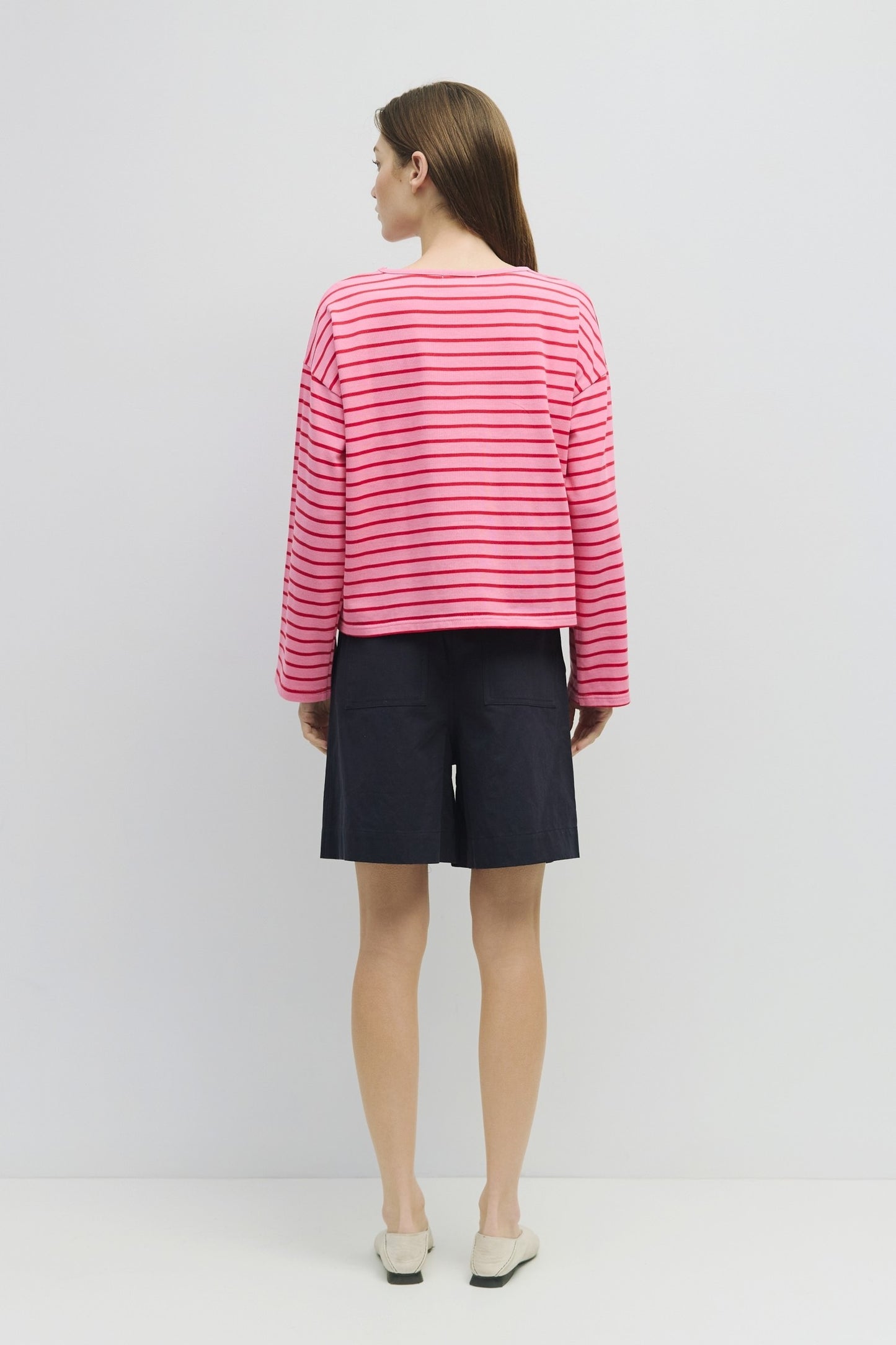 Moore Striped Oversized Top