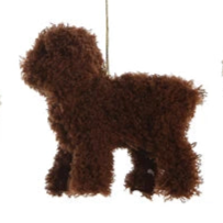 Fuzzy Poodle/ Doodle Ornament
