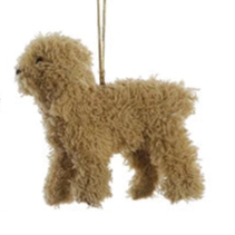 Fuzzy Poodle/ Doodle Ornament