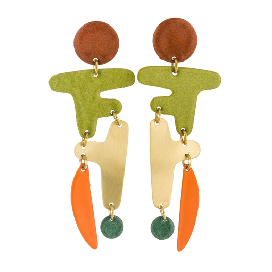 Handmade Mural Earrings