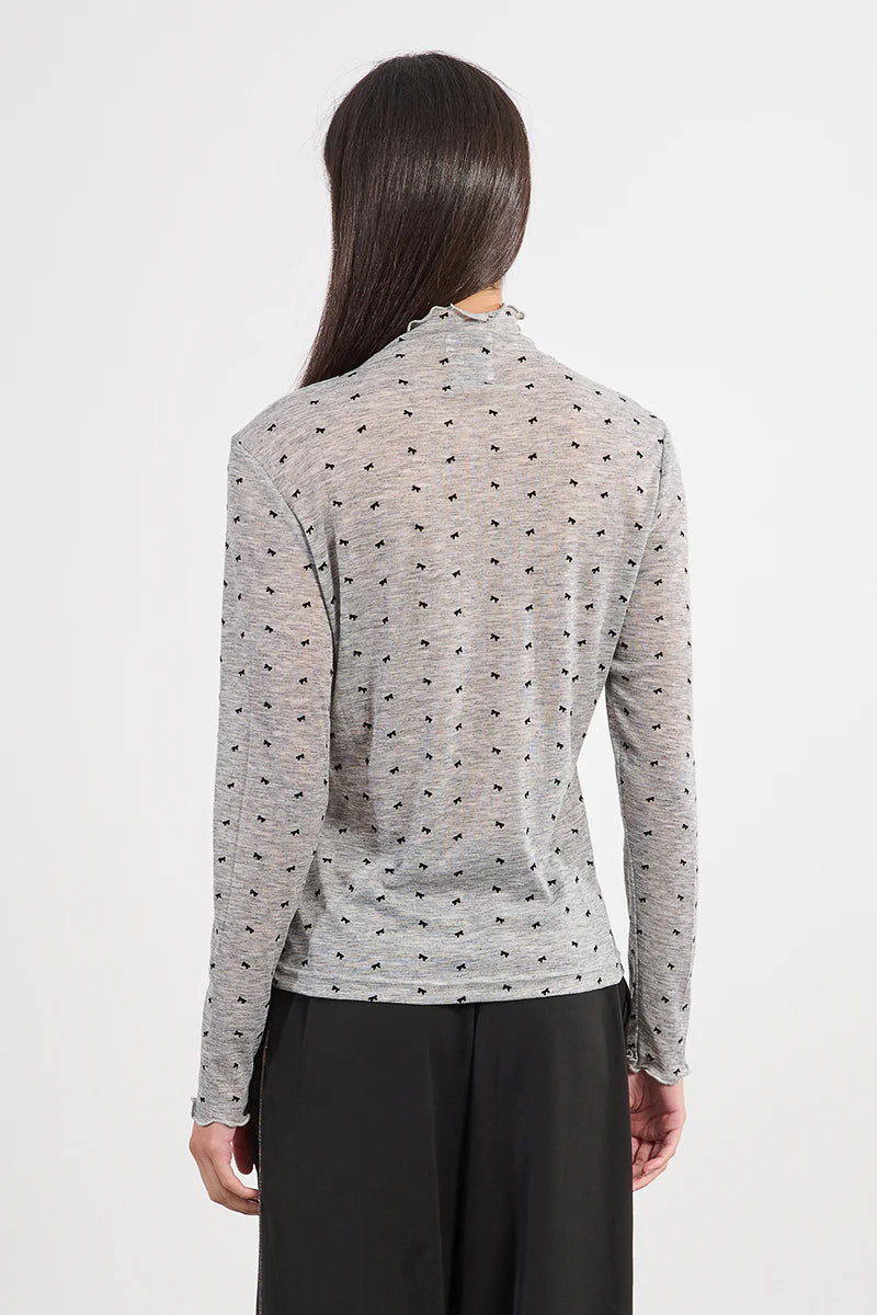Ayla Bow Print Undersweater