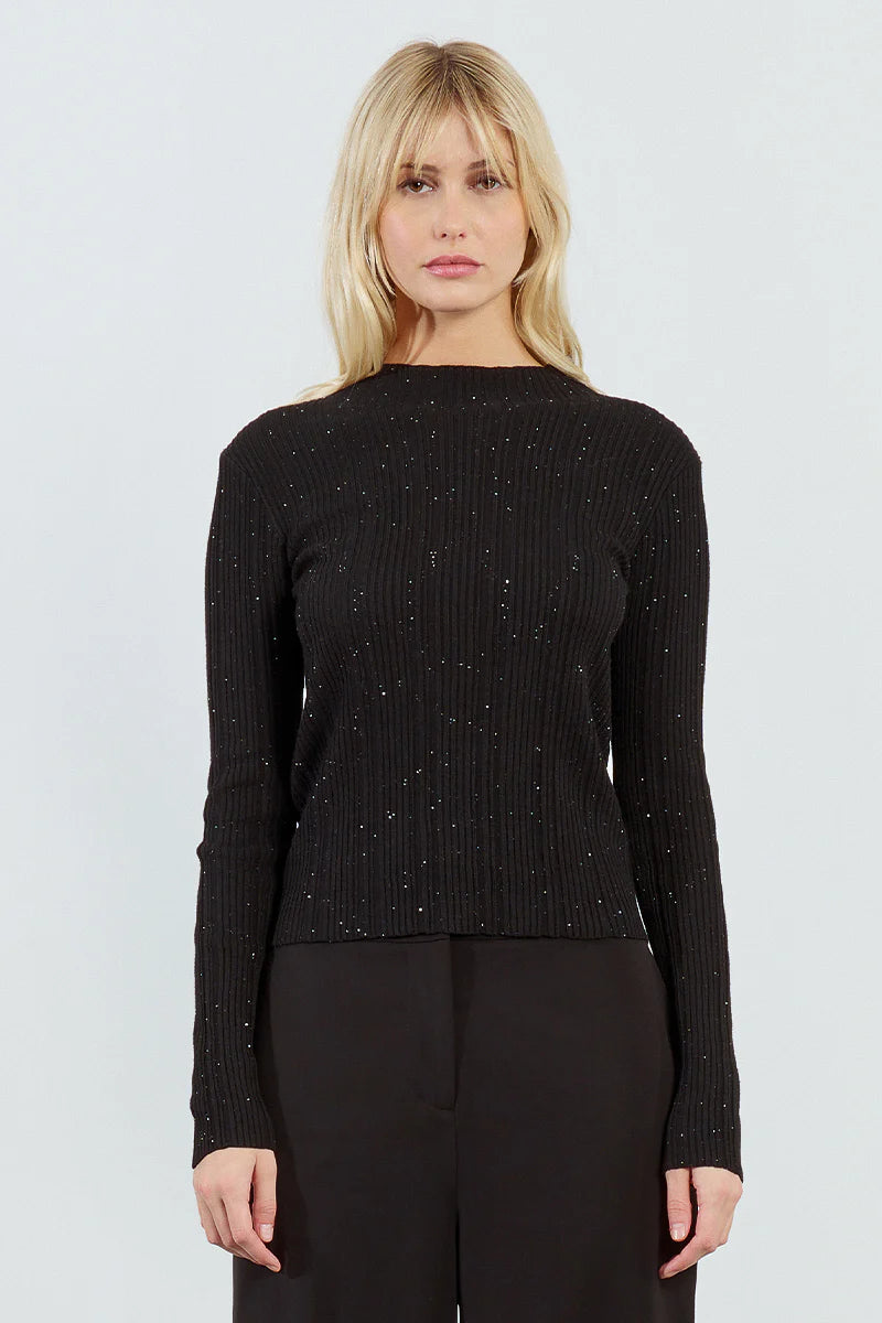 Zara Sparkle Ribbed Sweater