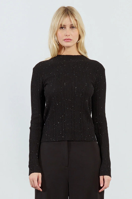 Zara Sparkle Ribbed Sweater