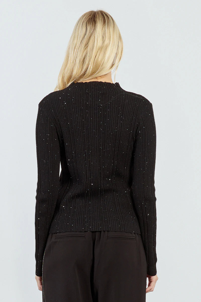 Zara Sparkle Ribbed Sweater