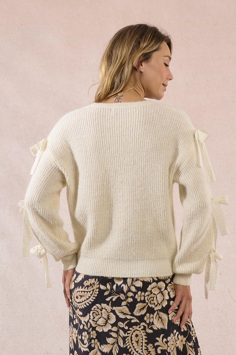 Karina Bow-Sleeved Sweater