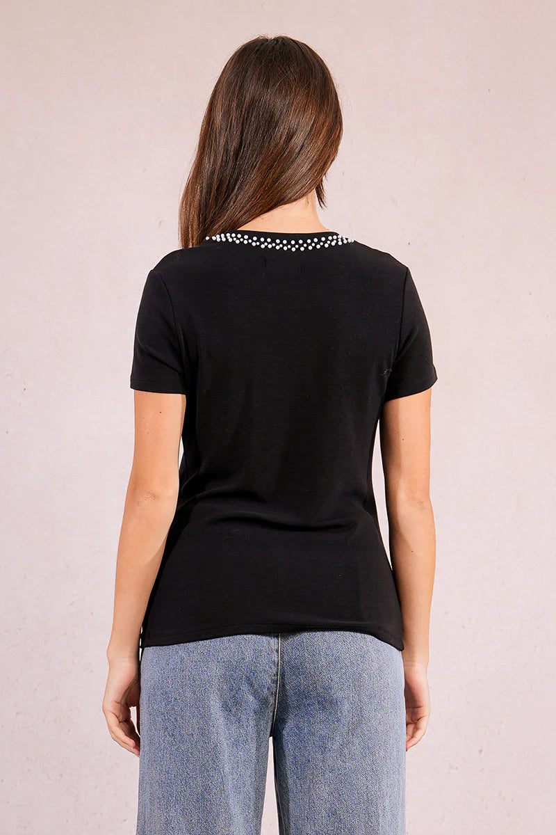 Lottie Pearl-Embroidered Tee