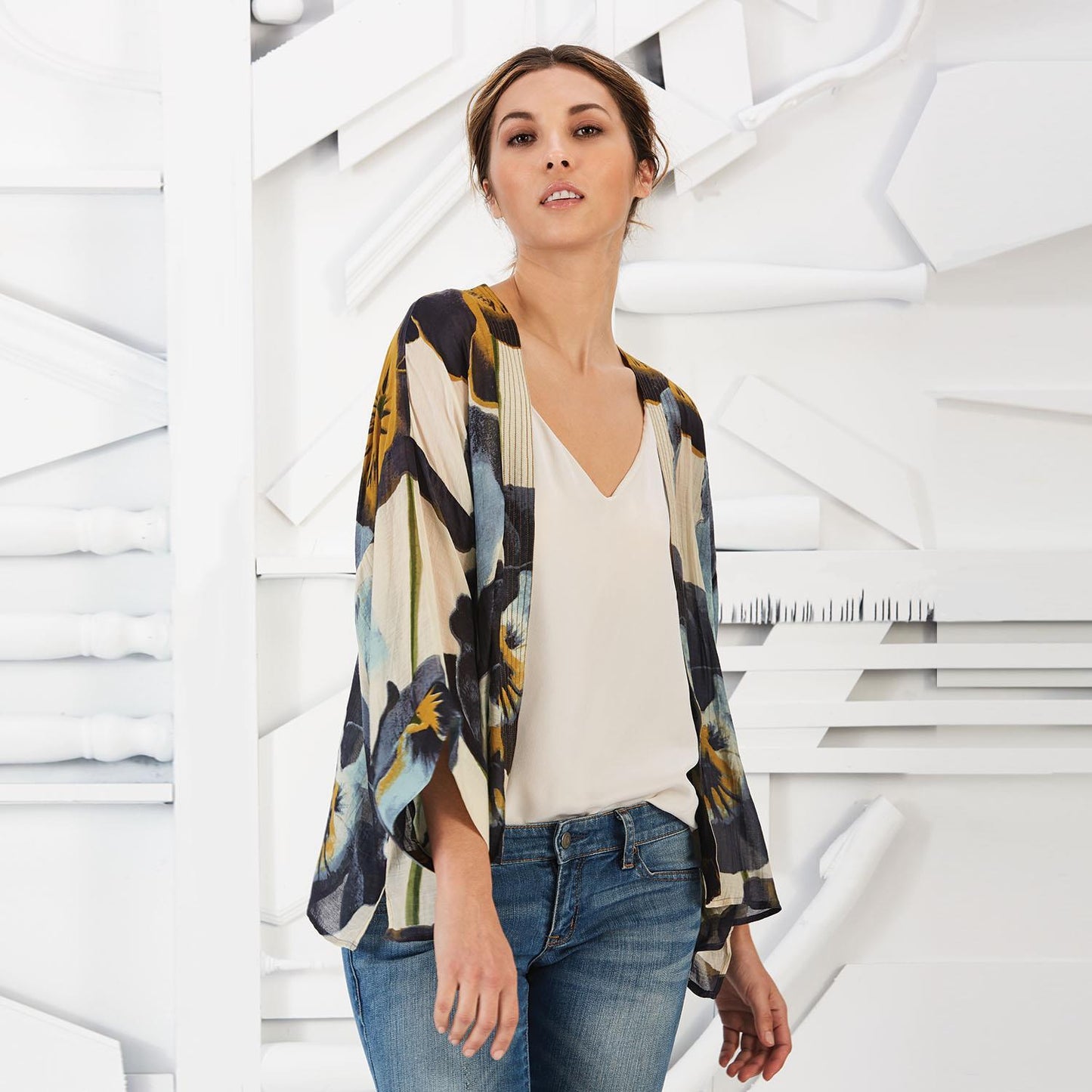 Oiseau Short Kimono