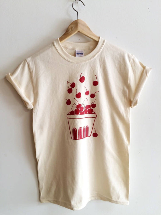 Cherry Screen Printed T-shirt