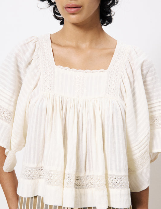 Patricie Lace Detail Top