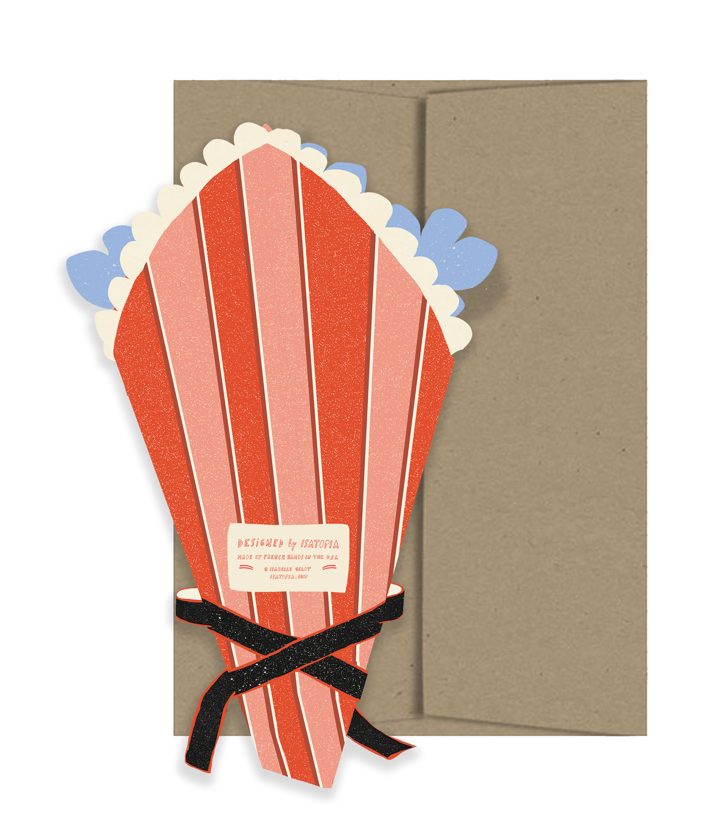 Flower Bouquet Die Cut Card
