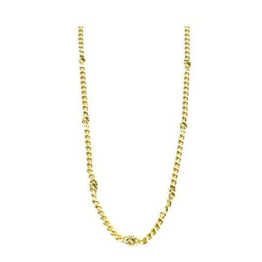 Starburst Curb Chain Necklace