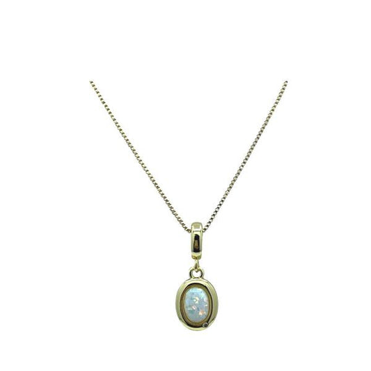 Opal Charm Necklace