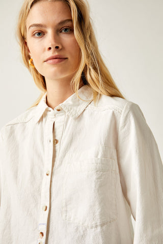 Classic Oxford Button Up Top