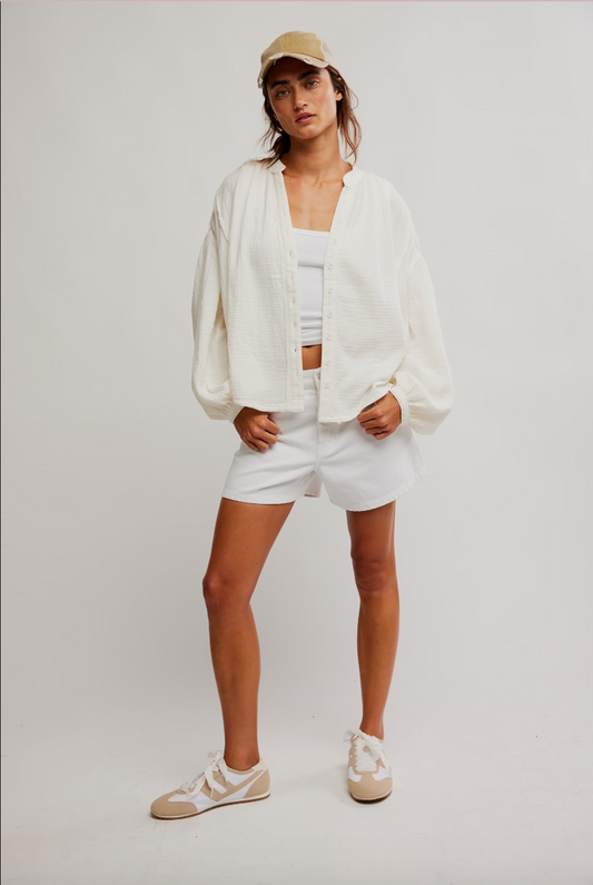 Valley Double Cloth Woven Top