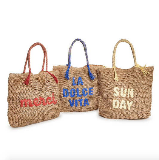 Good Day Embroidered Tote
