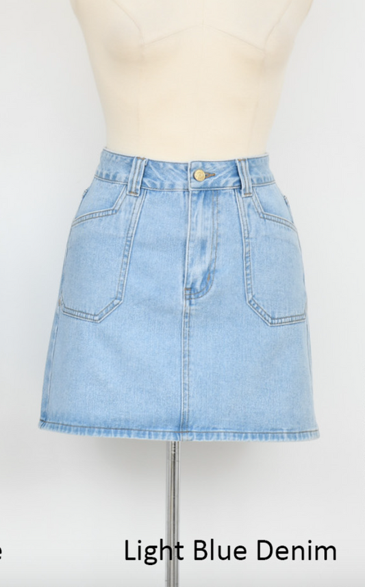 Kennedy Denim Mini Skirt