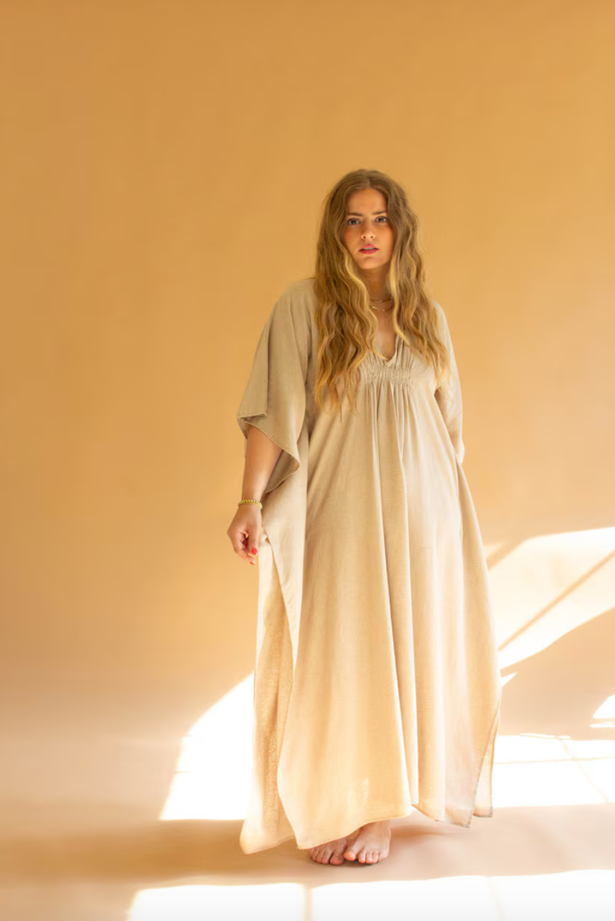 V-Neck Long Kaftan