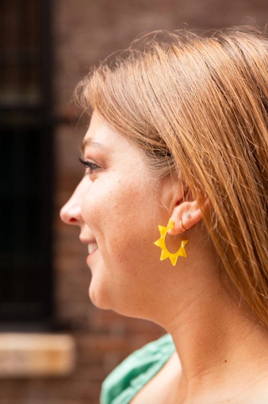 Sunshine Hoop Earrings