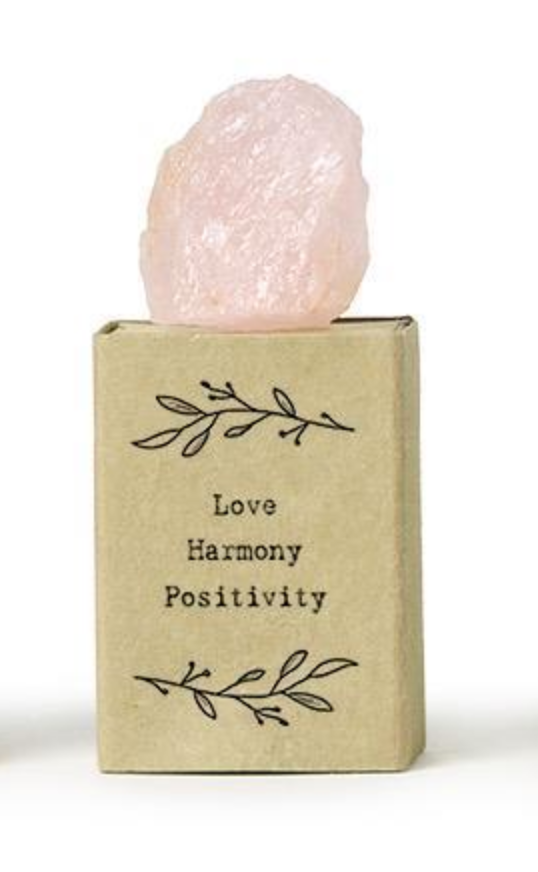 Crystal Matchbox with Sayings