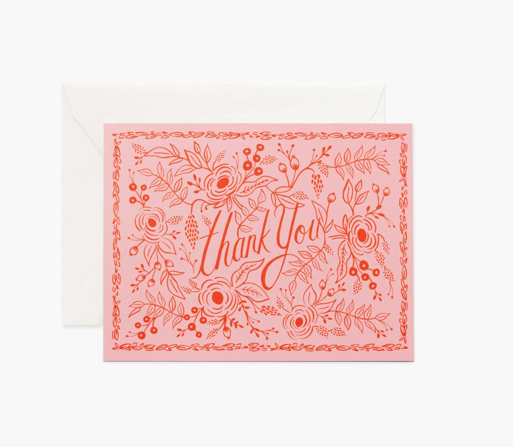Rosé Thank You Card