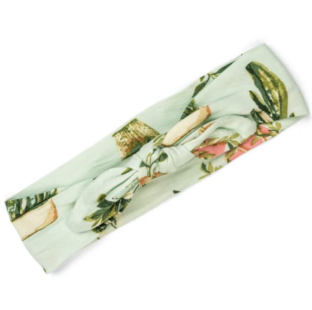 Bamboo Knotted Headband - Potted Plants