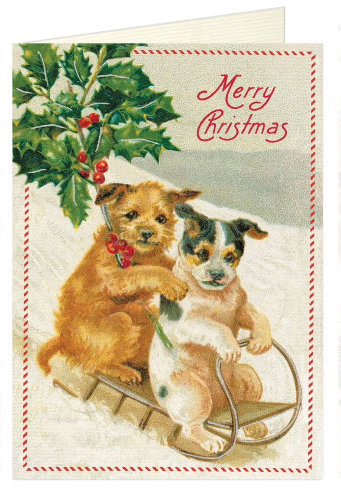Christmas Dogs Greeting Card