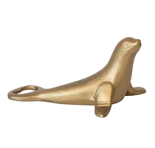 Cast Aluminum Seal Bottle Opener