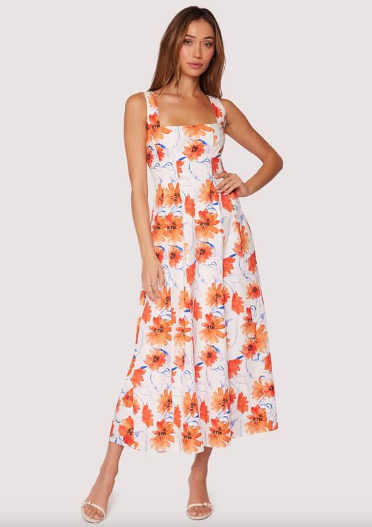 Poppy Blooms Maxi Dress