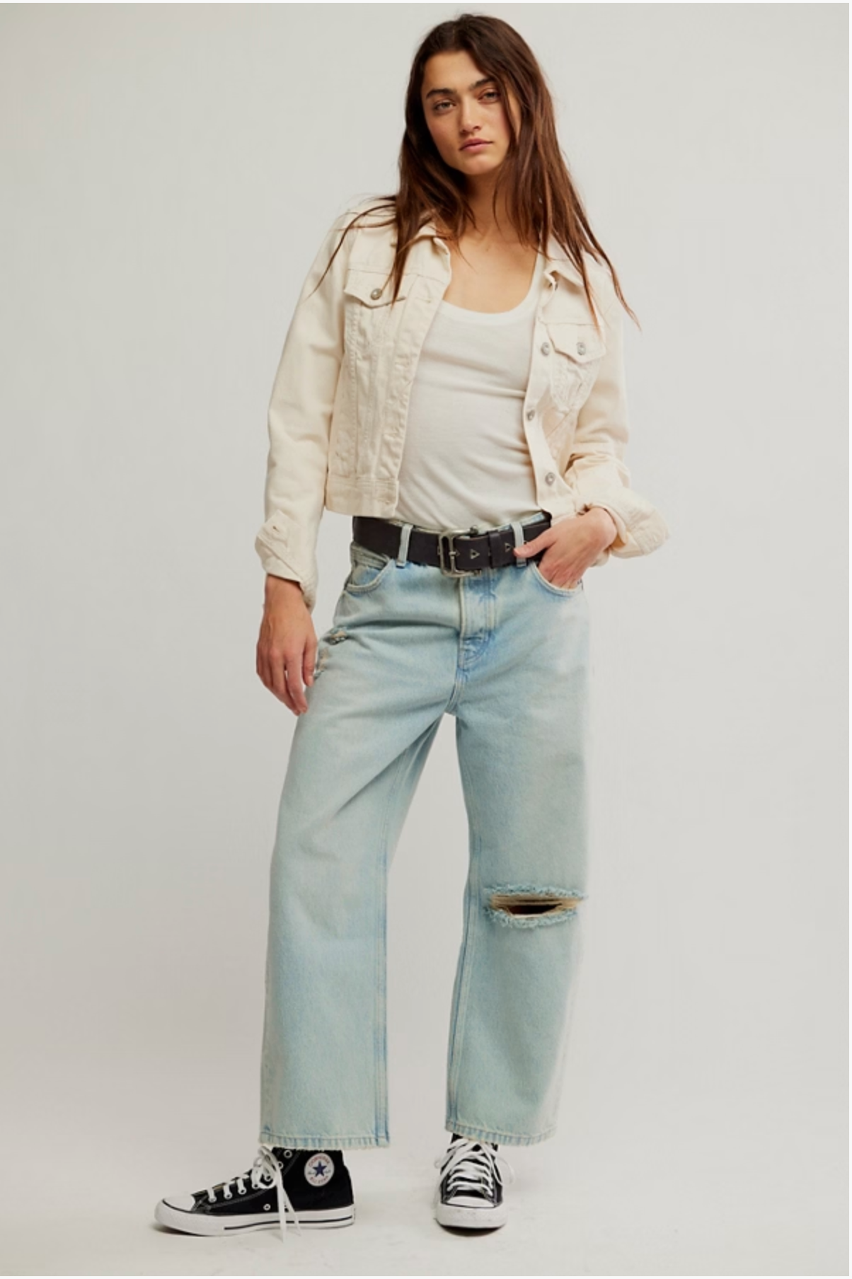 Deep Trance Dropped Boyfriend Jeans