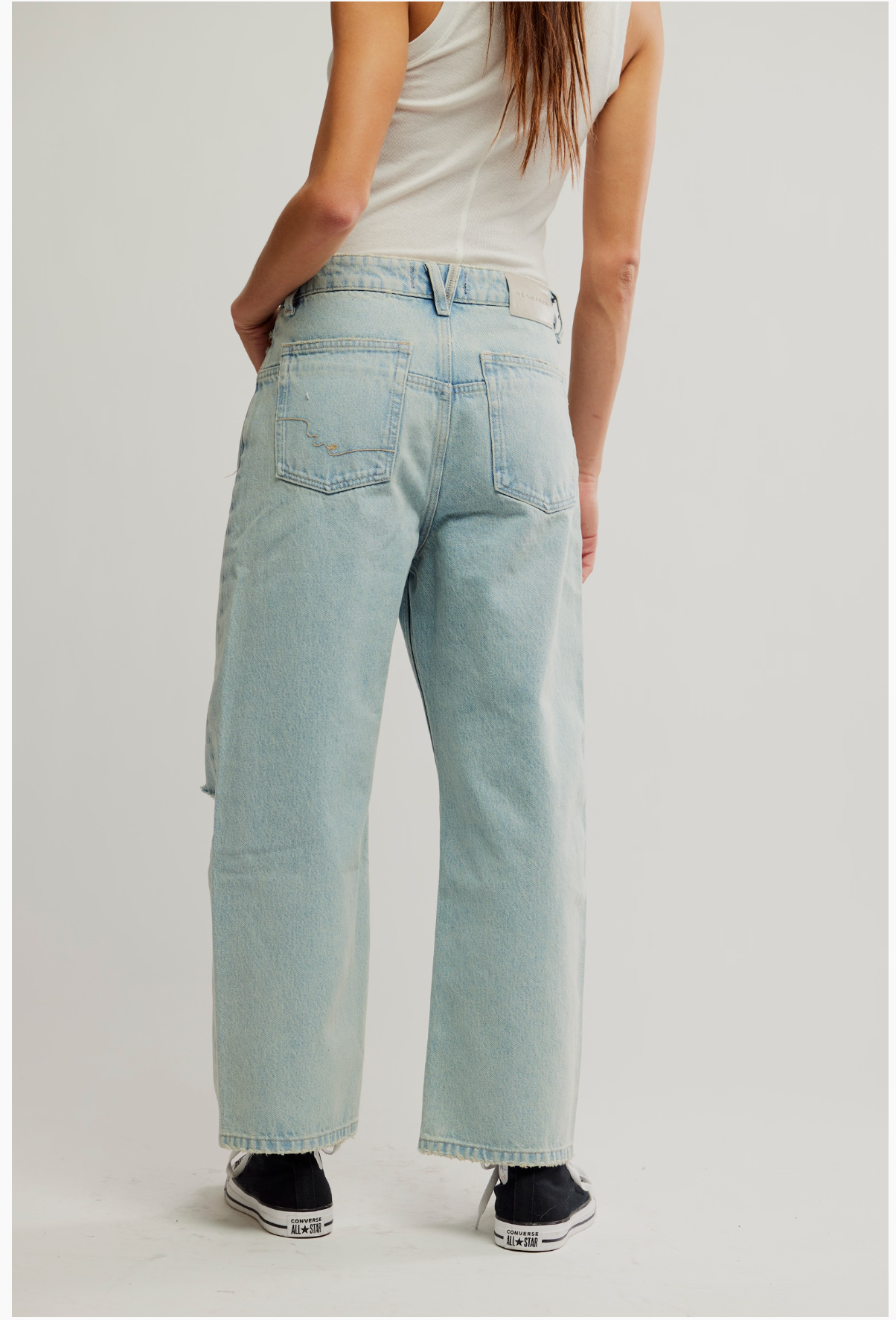 Deep Trance Dropped Boyfriend Jeans