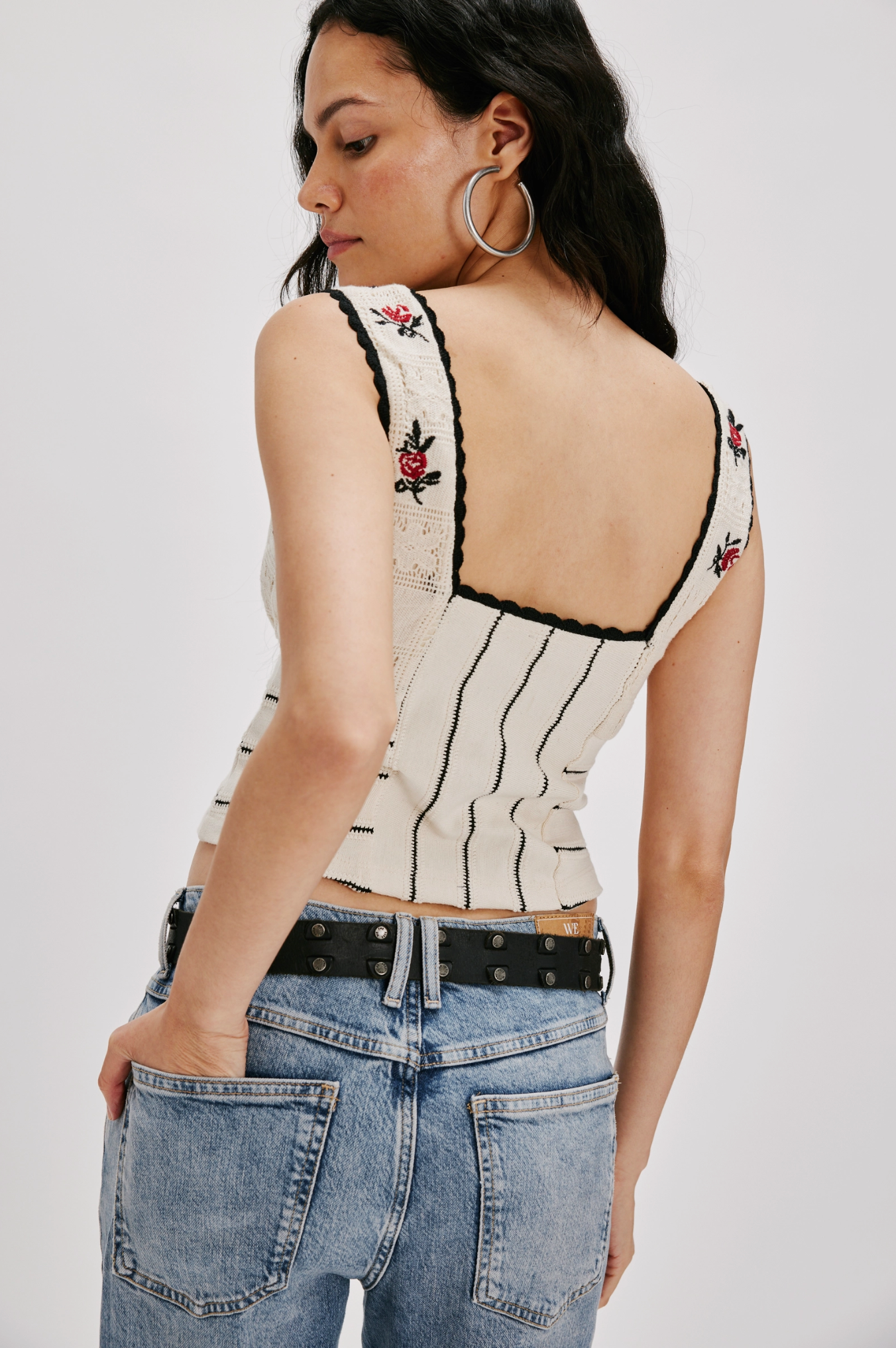 Rose Bud Knit Top