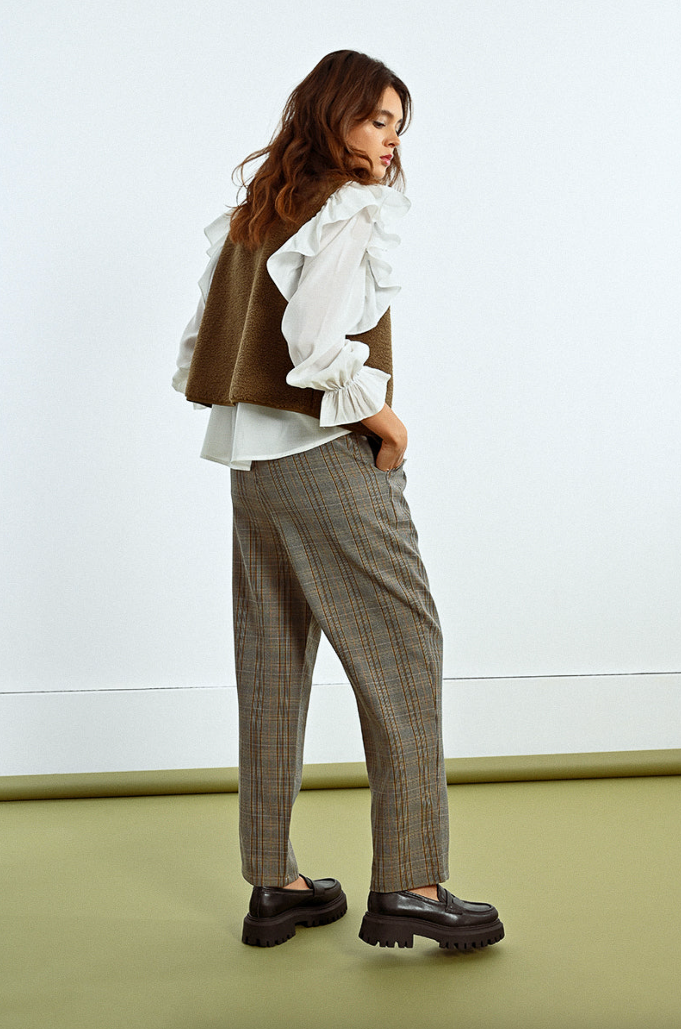 Edith Plaid Pants