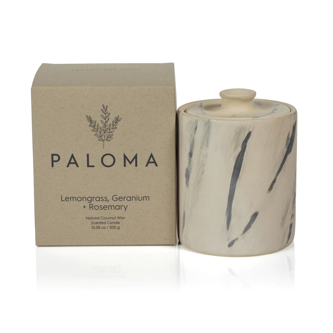 Paloma Scented Candle - Lemongrass Geranium & Rosemary