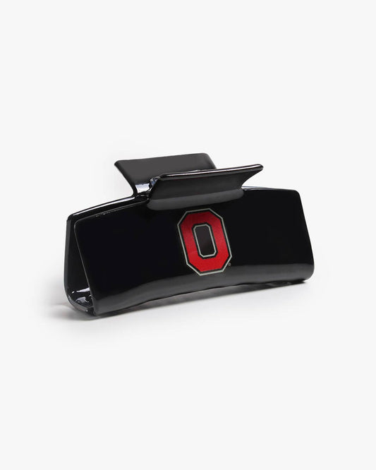Ohio State® Eco Black Scarlet Block O - Logo Claw Clip